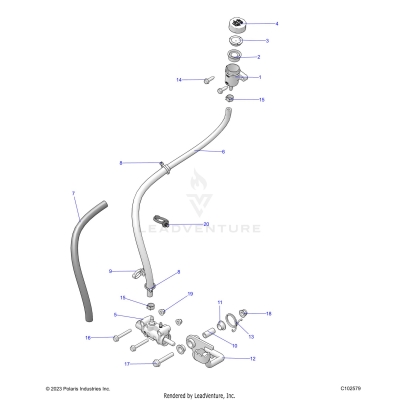 BRAKES, BRAKE PEDAL and MASTER CYLINDER - A25SEA57L5 (C102579)