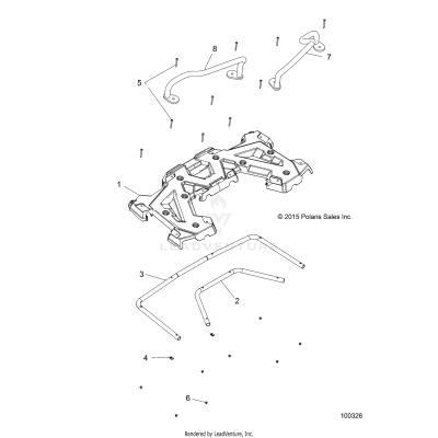 BODY, REAR RACK and HAND GRIPS - A17SDS57C2/E2 (49ATVRACKMTGRR14SP570TRG)