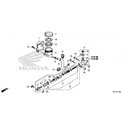 REAR BRAKE MASTER CYLINDER