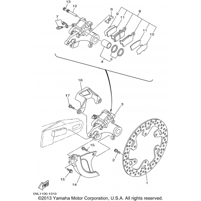 Rear Brake Caliper