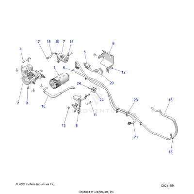 FUEL SYSTEM, FUEL TANK EVAP SYSTEM. - A25SEZ57BG (C0211554)