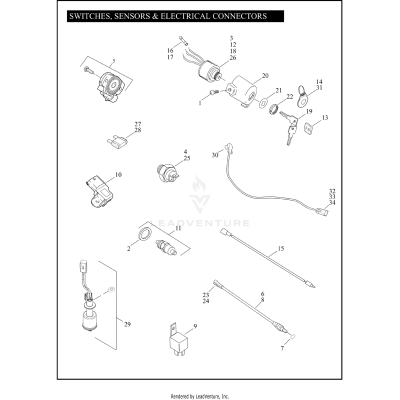SWITCHES, SENSORS & ELECTRICAL CONNECTORS