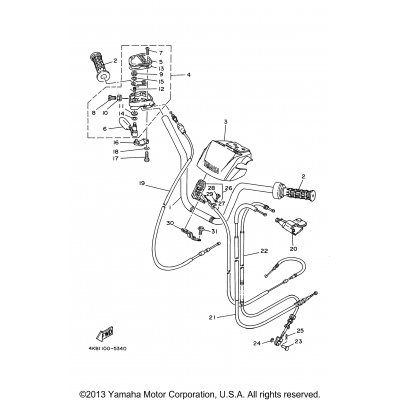 Steering Handle - Cable