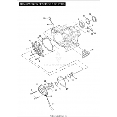 TRANSMISSION BEARINGS & COVERS