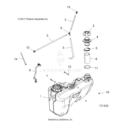BODY, FUEL TANK - A19SXS95FR (101436)