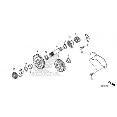 KICK STARTER SPINDLE