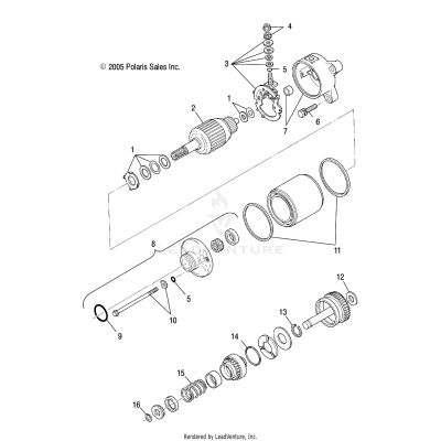STARTING MOTOR - A06CD32AA/AB/AC (4999201699920169D07)