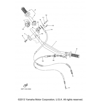 Steering Handle Cable