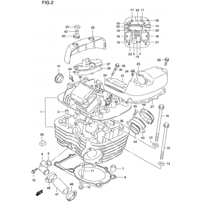 CYLINDER HEAD (REAR)