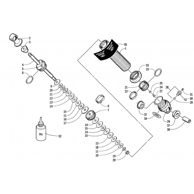 FRONT SUSPENSION SHOCK ABSORBER