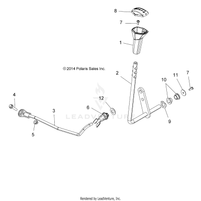 DRIVE TRAIN, GEAR SELECTOR - A19SYE95BV [49ATVGEARSELECT15850SP]