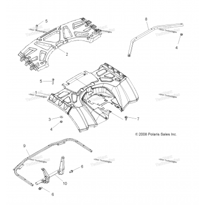 Body, Rear Cab & Rear Rack