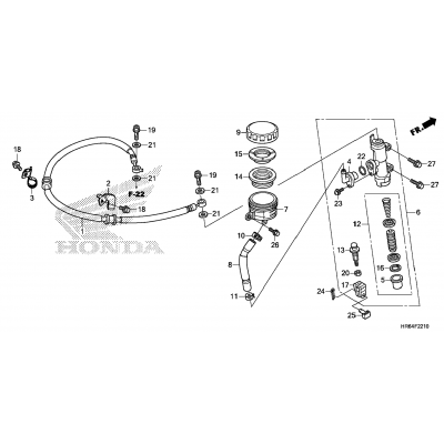 REAR BRAKE MASTER CYLINDER