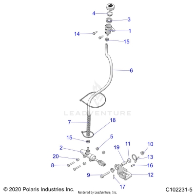 BRAKES, BRAKE PEDAL and MASTER CYLINDER - A23SES57C9/F9/E9 (C102231-5)