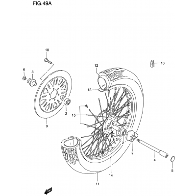 FRONT WHEEL (MODEL Y)