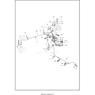 BRAKE LINES AND MODULE, REAR - ABS