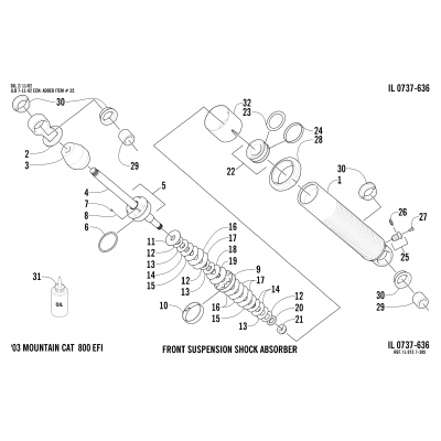 FRONT SUSPENSION SHOCK ABSORBER