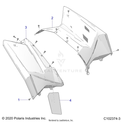 BODY, REAR CAB - A20SVA85A3 (C102374-3)