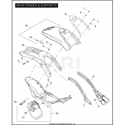 REAR FENDER & SUPPORTS