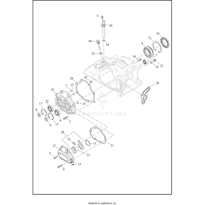 TRANSMISSION BEARINGS AND COVERS