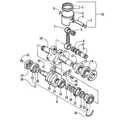 PISTON AND CRANKSHAFT