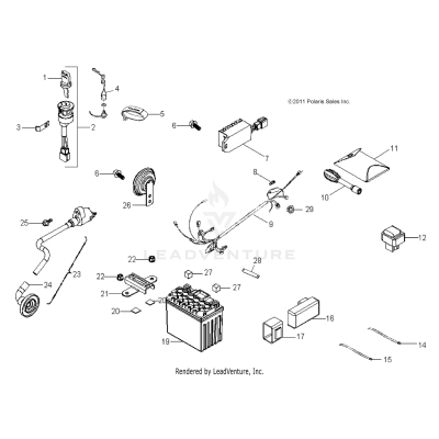 ELECTRICAL, SWITCHES, HARNESS and PARTS - A19YAK05B7/B6 (49ATVELECT12OUT50)