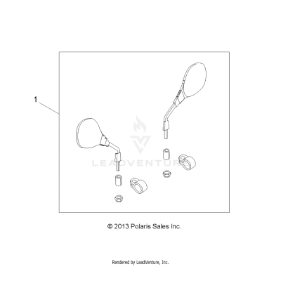 BODY, MIRRORS - A19SHE57FP [49ATVMIRRORS14SP850F]