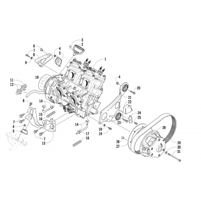 ENGINE AND RELATED PARTS