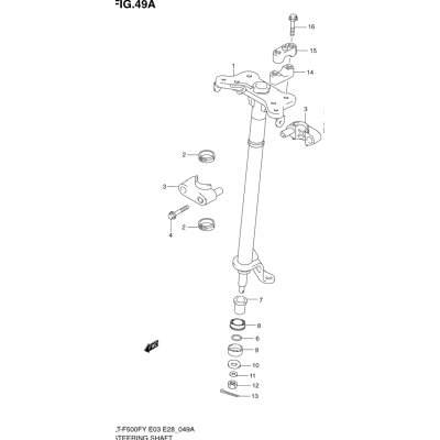 STEERING SHAFT (MODEL Y/K1/K2)