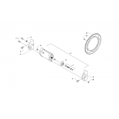 ELECTRIC START - STARTER MOTOR ASSEMBLY