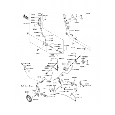 Rear Master Cylinder (B9F/B9FA)