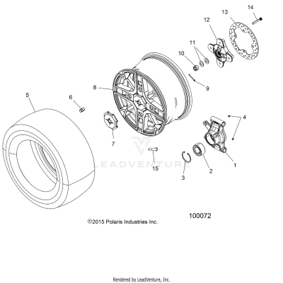 WHEELS, REAR and HUB - A19SYE85BH (100072)