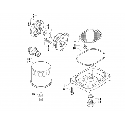 OIL FILTER/PUMP ASSEMBLY