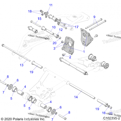 Suspension, Middle Control Arm Mounting