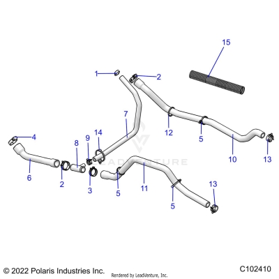 ENGINE, COOLING SYSTEM, HOSES - A25SEG50B1/B3 (C102410)